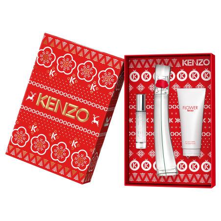 Set Flower By Kenzo Eau de Parfum & Travel Spray & Body Milk