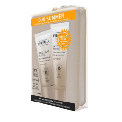 Set Duo Estivo: Crema Viso Protezione Cellulare UV SPF50+ 40ml + Crema Viso e Corpo SPF50+ 50ml + Pochette
