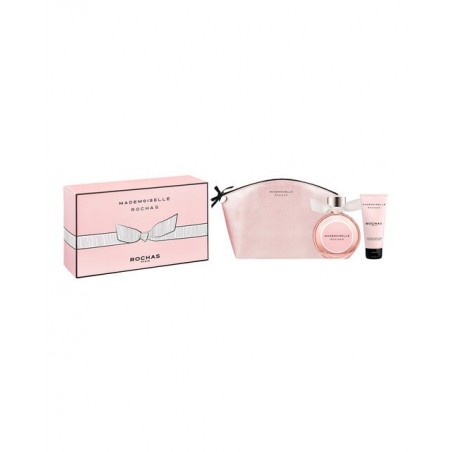 COFRE Mademoiselle Rochas EDP V90ml+Body Lotion 100ml+Neceser
