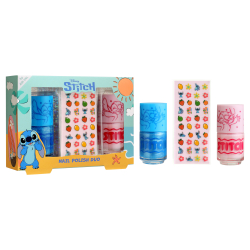 Stitch Duo Set with 2 Nail Polishes and Nail Decorations
