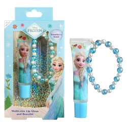 Frozen Multicolor Lip Gloss with Bracelet