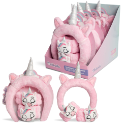 Plush Unicorn Headband & Wristrband