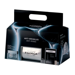 Set Antirughe Filorga Time-Filler 5XP: Crema 50ml + Maschera in omaggio 20ml + Siero 5ml + Pochette