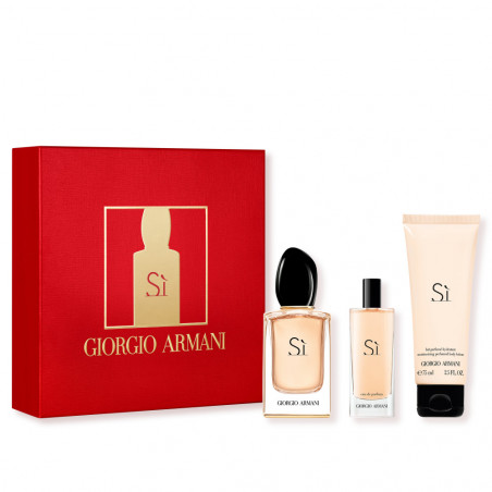 LE COFFRET SÌ DE GIORGIO ARMANI 50 ML + 15 ML +LE LAIT POUR LE CORPS 75 ML