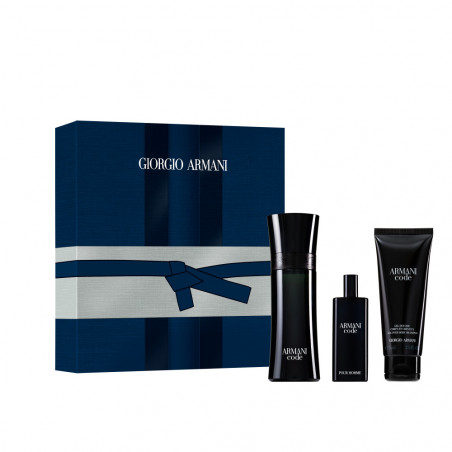 Code Homme Set Eau De Toilette 75 ml + 15 ml + Gel 75 ml