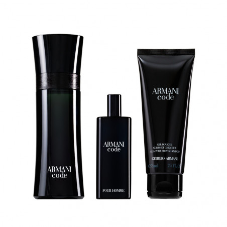 Code Homme Set Eau De Toilette 75 ml + 15 ml + Gel 75 ml