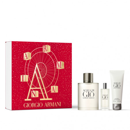 ACQUA DI GIO Homme COFFRE VAPORIZADOR 100 ML+VAPORIZADOR 15 ML+GEL 75 ML