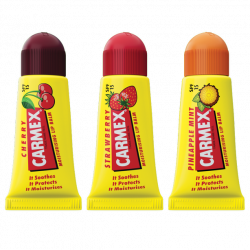 CARMEX TRIPLO MINIS BÃLSAMO LABIALES FRESA CEREZA Y PIÑA