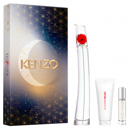 CAIXA FLOWER BY KENZO EAU DE PARFUM 3 PEÇAS