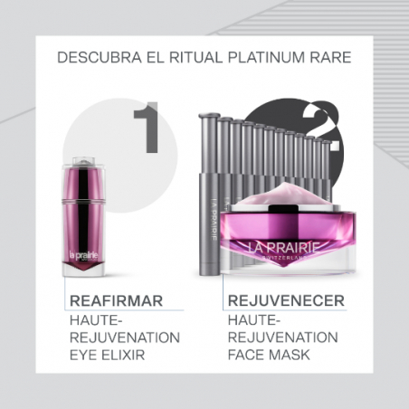 LA PRAIRIE PLATINUM RARE HAUTE-REJUVENATION MASK TRATAMENTO, 20 ML E 12 FRASCOS DE 0,7 ML