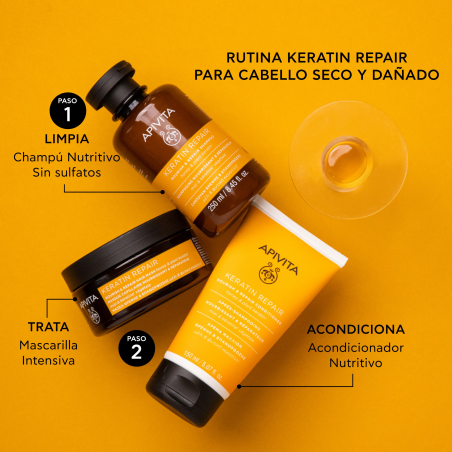 Máscara Nutritiva E Reparadora Keratin Repair Para Cabelos Secos E Danificados