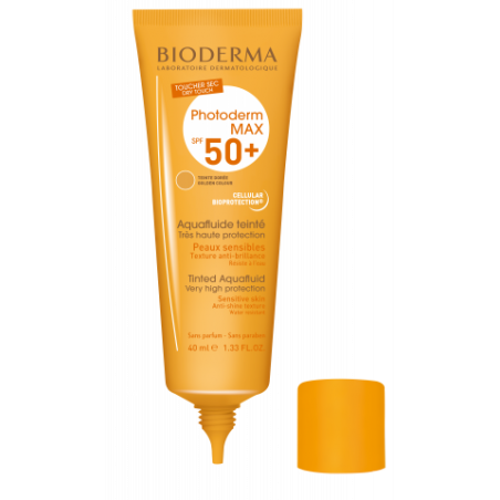 PHOTODERM MAX AQUAFLUIDE TEINTE DORÉE SPF 50+ UVA26 40ML