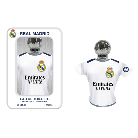 Real Madrid Lata Metálica Eau de Toilette com Camiseta