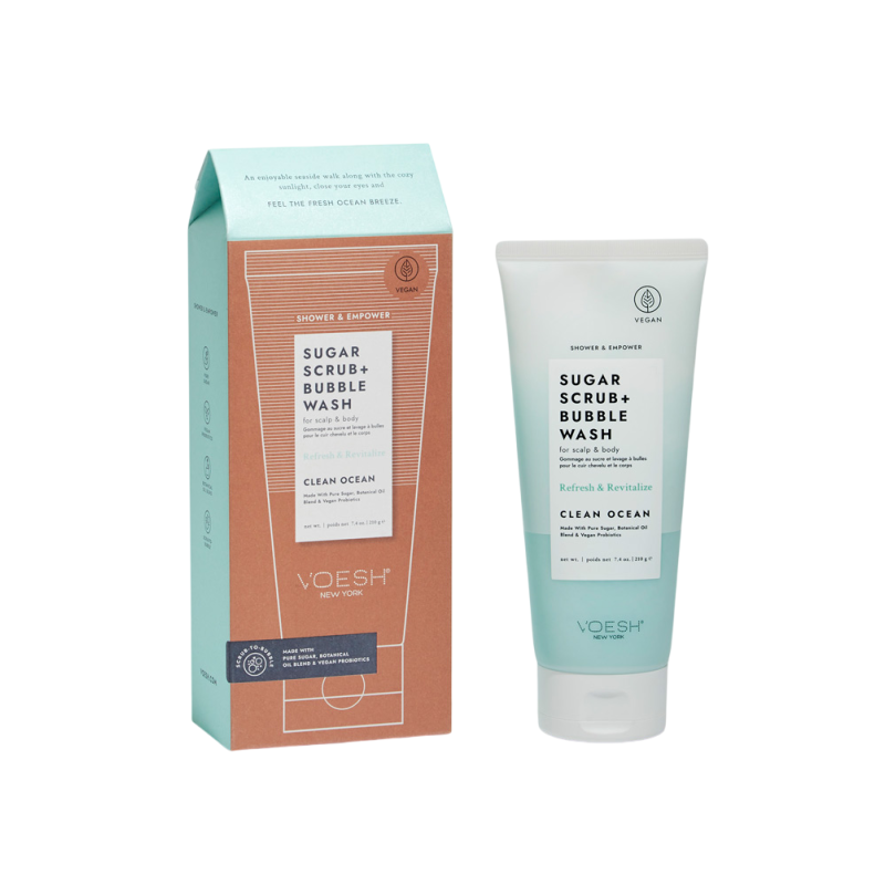 Sugar Scrub Bubble Wash Clean de Voesh