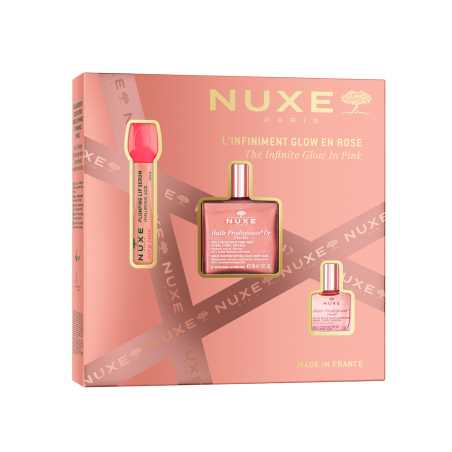 Caixa de presente de Natal Glow in Pink