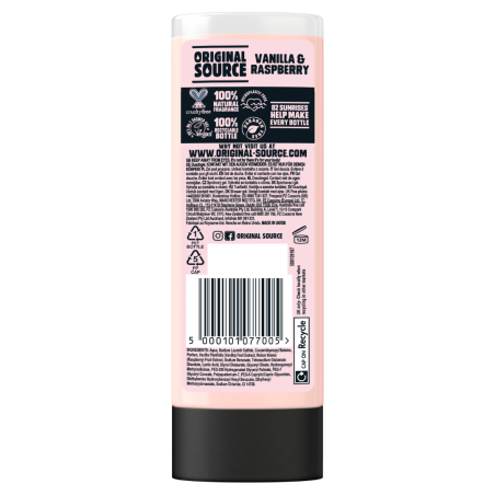 Vanilla & Raspberry Body Wash