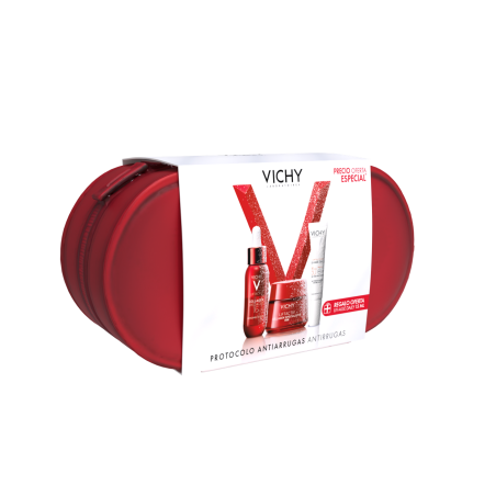 Caixa de Higiene Facial Vichy Liftactiv Collagen Serum + Creme de Dia + Protetor Solar Diário UV-Age FPS 50+