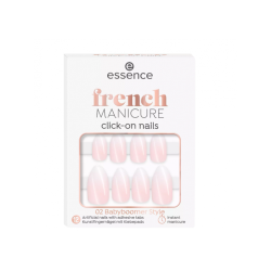 French Manicure Click-on Nails Artificiales