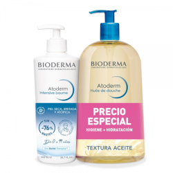 Caixa Atoderm Intensive Balm 500ml + Atoderm Shower Oil 1L
