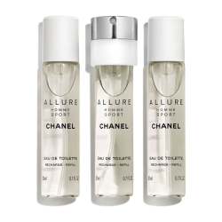 Allure Homme Sport Eau de Toilette Spary Recarregável 3X20ml