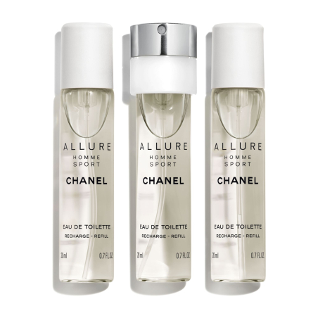 Allure Homme Sport Eau de Toilette Spary Recarregável 3X20ml