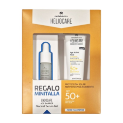 Set Heliocare 360Â° Age Active Fluid SPF50+ + Endocare Age Barrier Niacinal Serum Gel