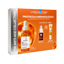 Protocolo Iluminador & Renovador: Pure Vitamin C12 Serum  + Retinol B3 Serum + Anthelios UVmune 400 Fluido SPF50+