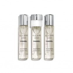 Allure Homme Sport Eau Extrême Vaporizador de Viagem Recarregável 3X20ml