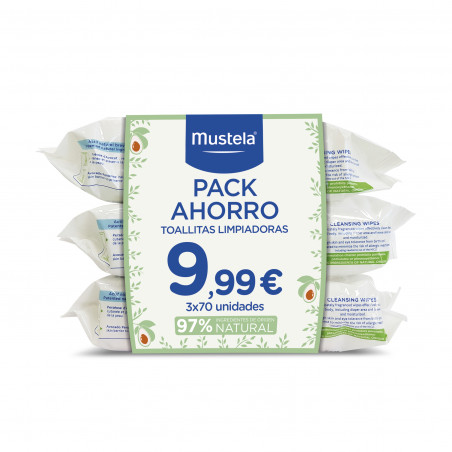 PACK AHORRO Toallitas Dermo-Suavizantes 70 Uds.