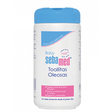 SEBAMED BABY TOALLITAS OLEOSAS  70 UNIDADES