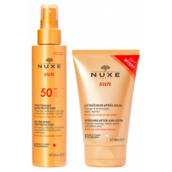 SPRAY DE FUSÃO SOLAR SPF50+ 150 ML + LEITE APÓS SOL 100 ML GRÁTIS