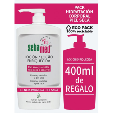 PACK LOÇÃO ENRIQUECIDA 1L + OFERTA 400ML