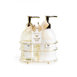 IDC INSTITUTE SCENTED BATH GOLD TRAY 2 PARTES