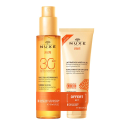 PACK NUXE SUN ACEITE BRONCEADOR ROSTRO Y CUERPO + REGALO
