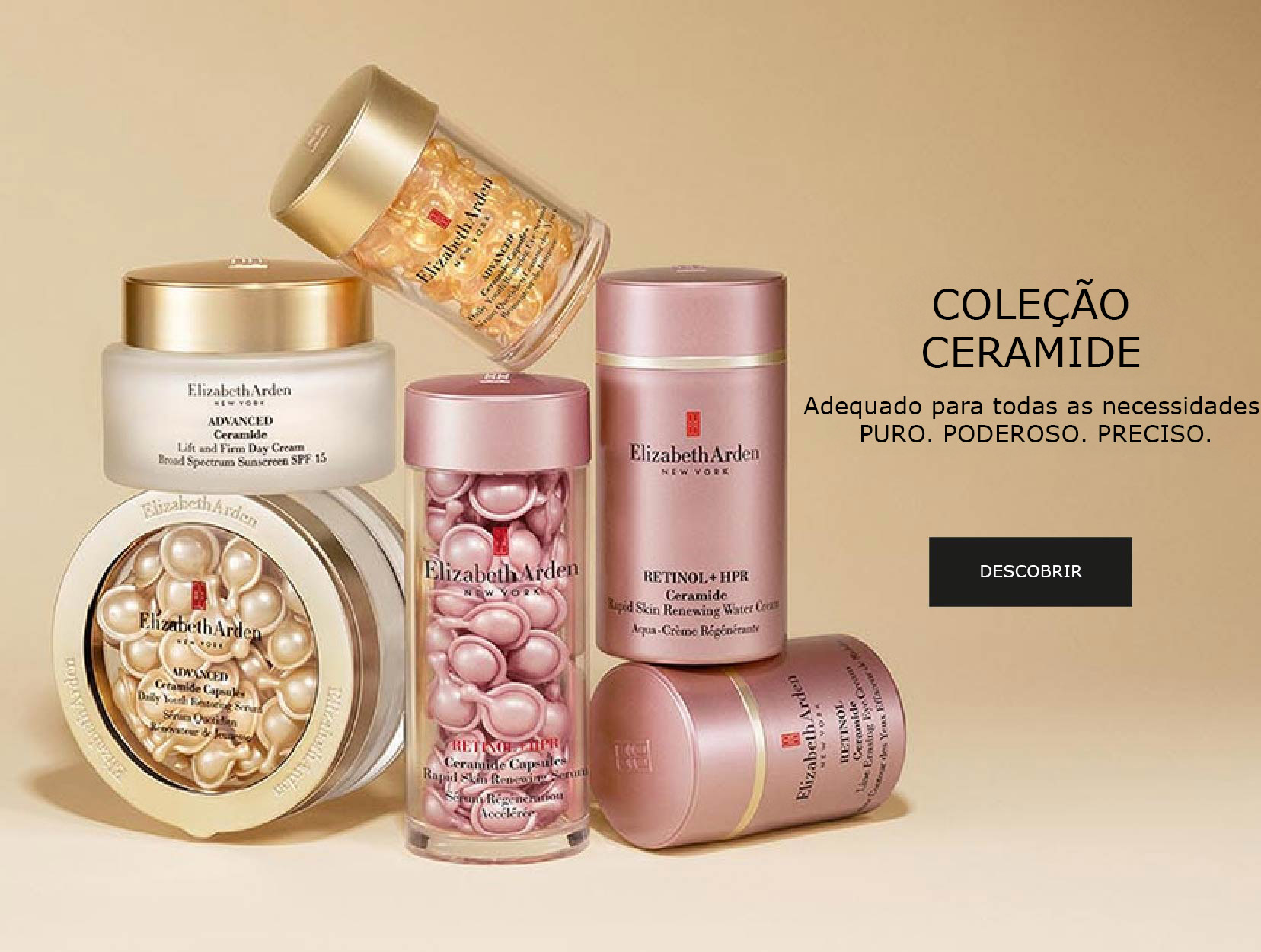 Coleção Ceramide Elizabeth Arden Coleção Ceramide Elizabeth Arden