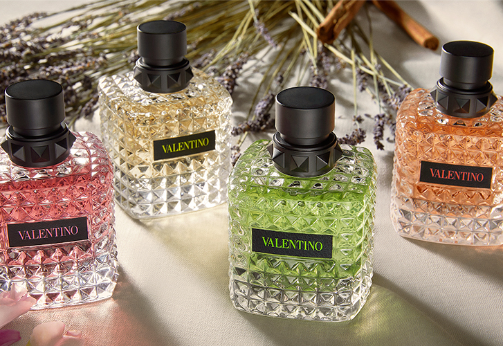 Coleção de perfumes Valentino